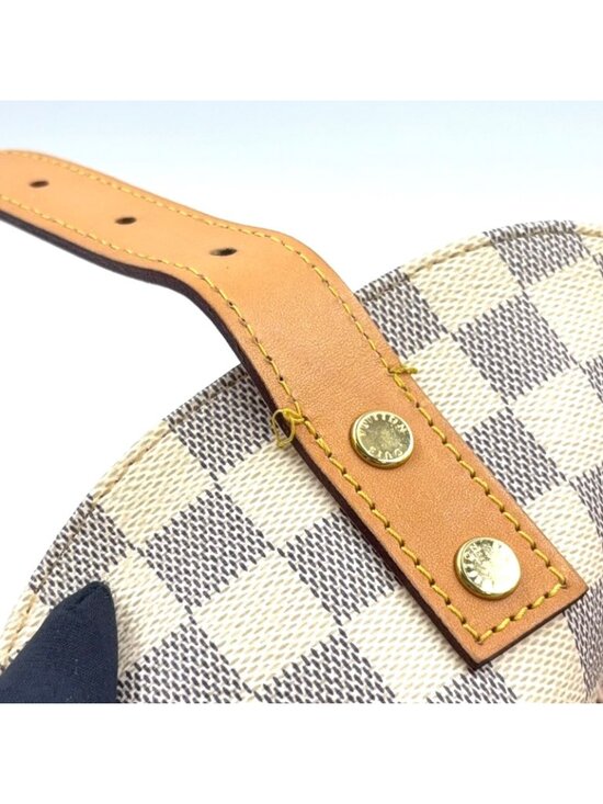 Louis Vuitton Sperone Damier Azur Leather White Light Brown Backpack Gold main image 13